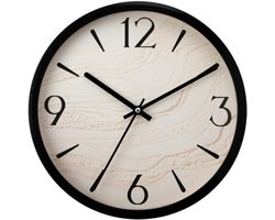 Wanduhr 30 cm - Geluidloos, Duurzaam en Biologisch Afbreekbaar, Marmorlook