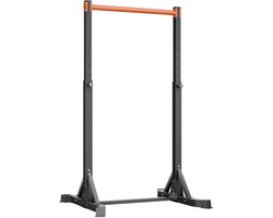 Draagbare Pull-Up Bar en Power Dip Station met een Draagvermogen van 150 kg, Vrijstaand Ontwerp met Stevige H-Frame Constructie en Duurzame Stalen Buizen, 8 Instelbare Hoogten voor Effectieve Training van Armen, Rug en Borst