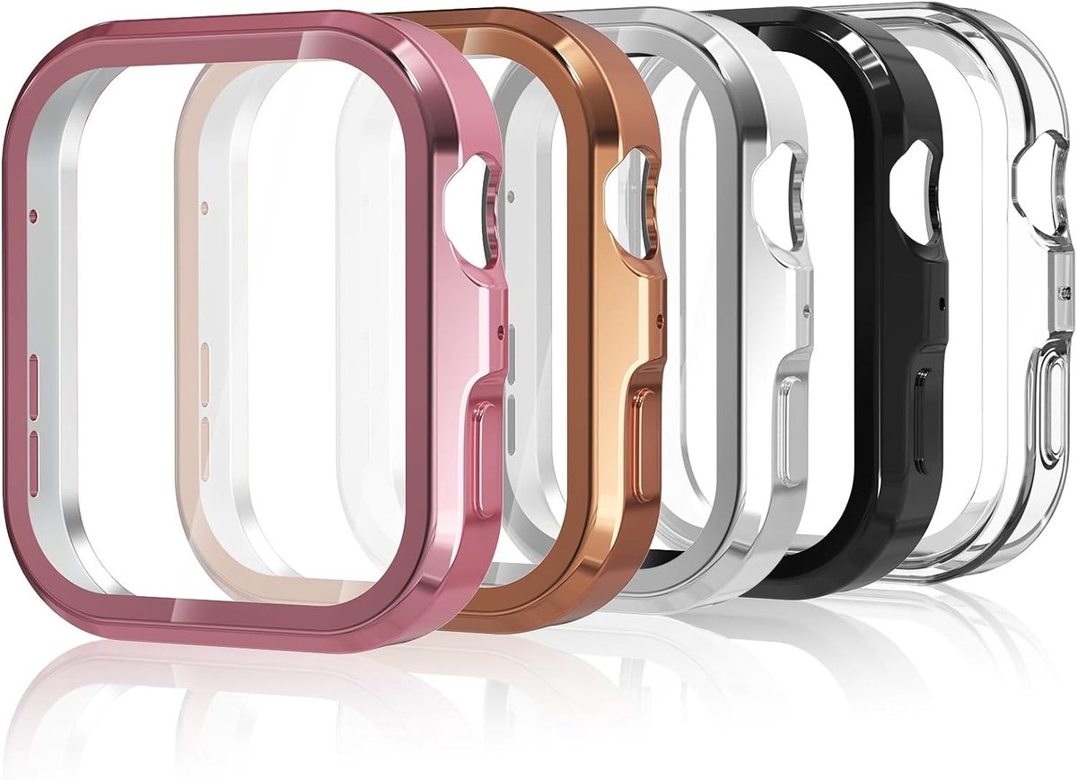 5 Beschermhoezen voor Huawei Watch Fit 4 - Slank, Lichtgewicht en Krasbestendig in Diverse Kleuren