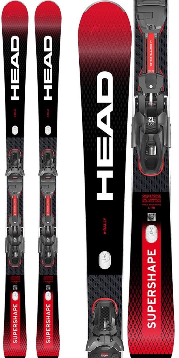 HEAD SUPERSHAPE E-RALLY + PROTECTOR 11-163 Rood
