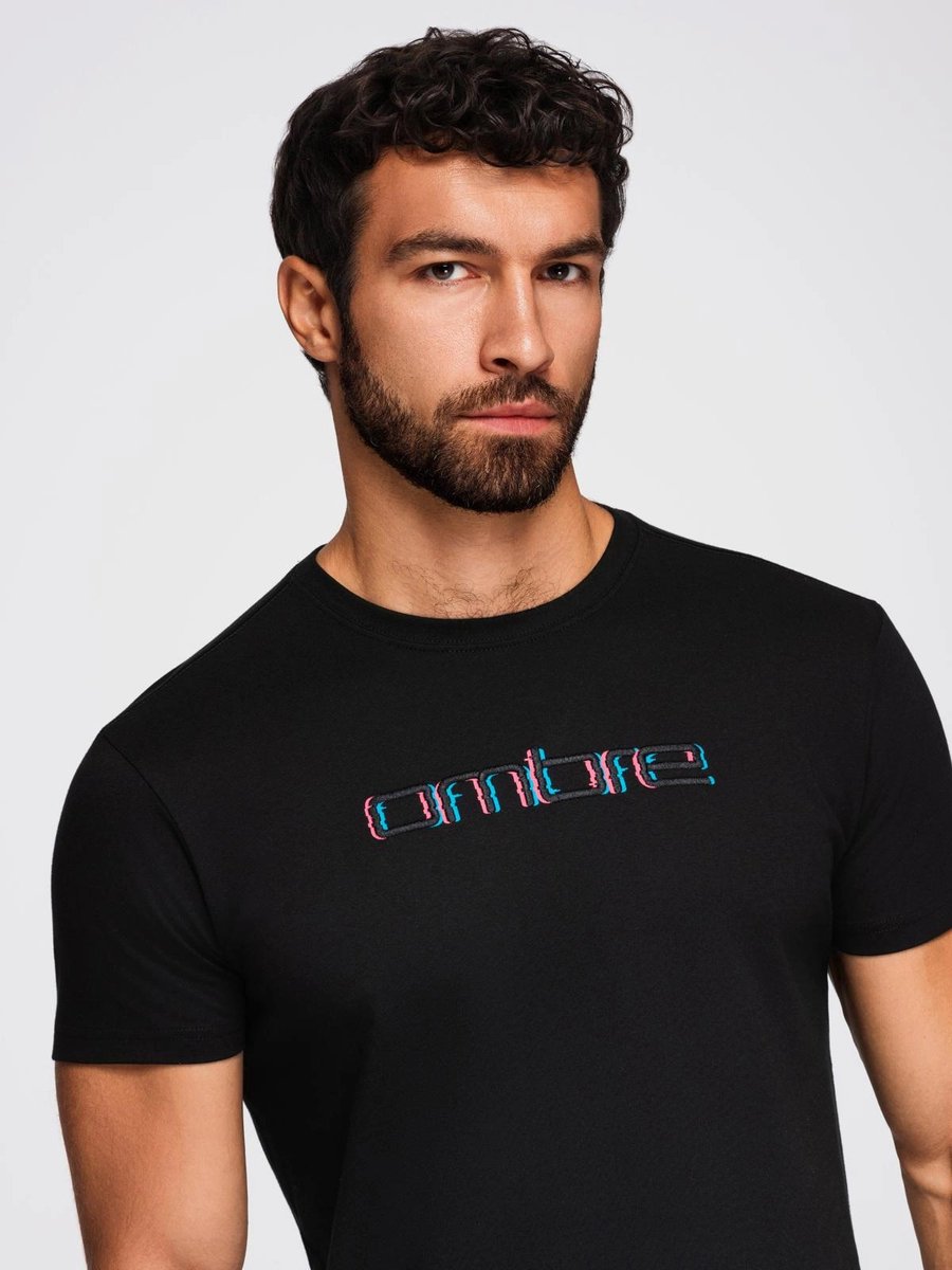 Ombre - T-Shirt Heren - Zwart - 3D print