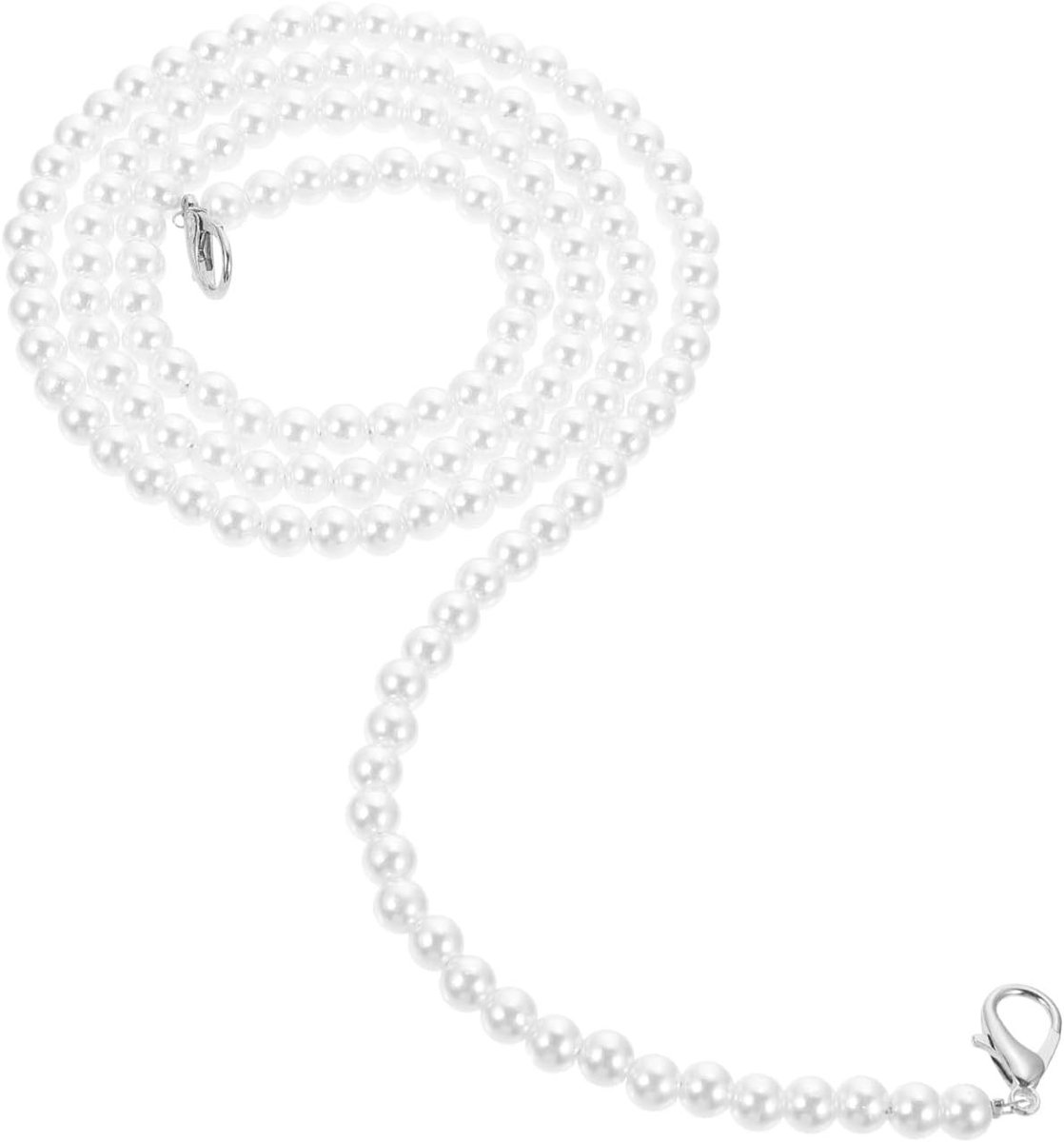Elegante Schoudertas met Parels - Vervangende Tasriem en Polsband voor Dames, Ideaal voor Feestjes en Dagelijks Gebruik