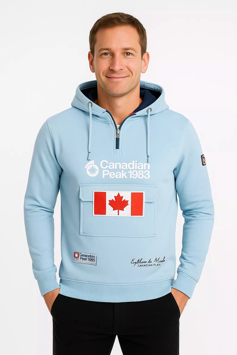 Canadian Peak - Galapagos - Heren Anorak Trui - Sky Blue