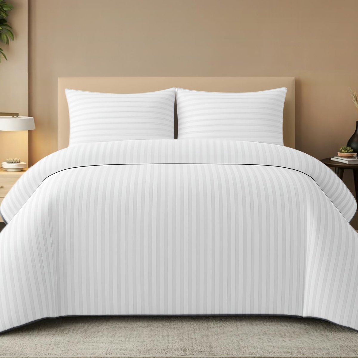 Beddengoed set 240 x 260 cm - Microvezel - Zacht en ademend - Strijkvrij en met ritssluiting - ShopVlot