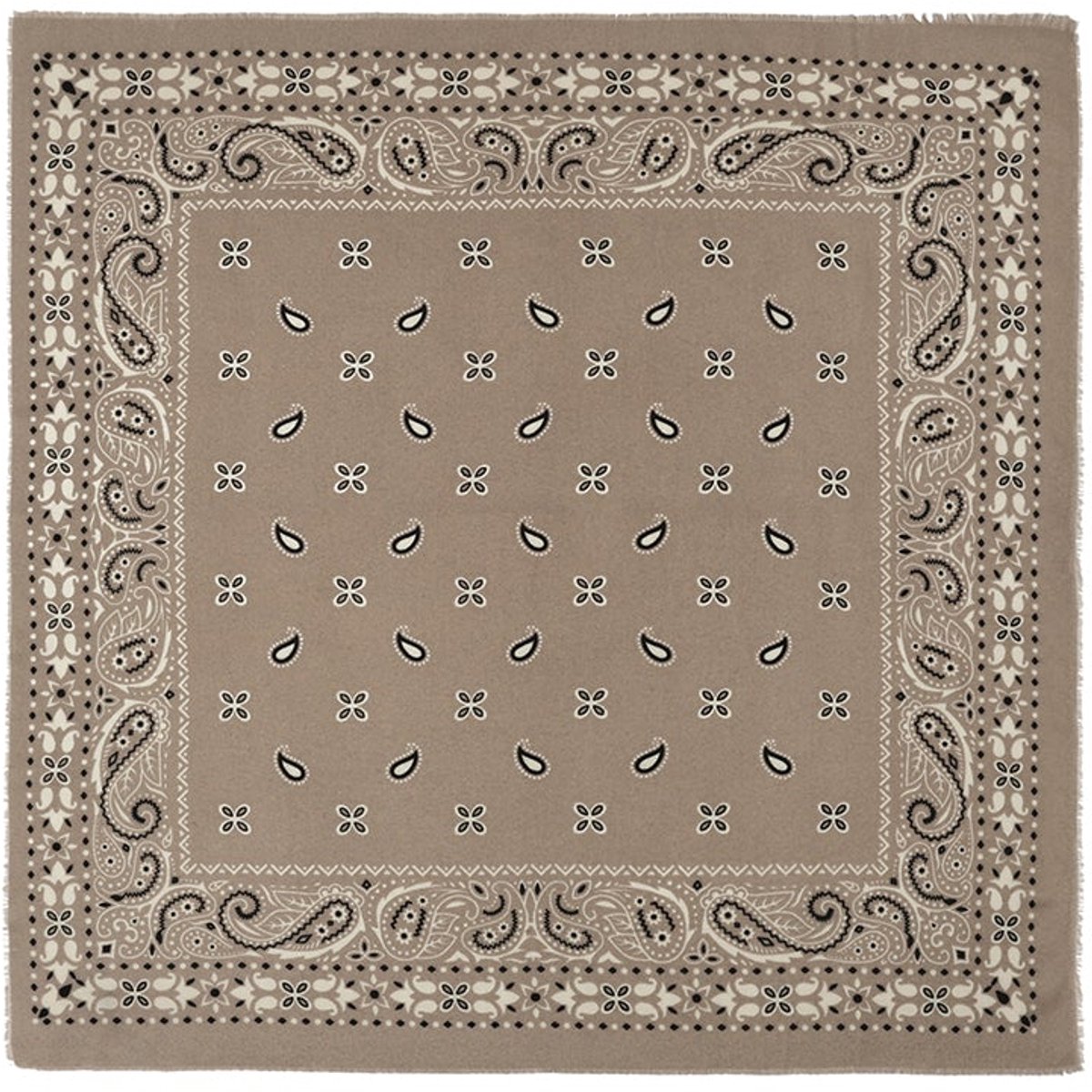 Wintersjaals met paisley-patroon, casual, polyester, dagelijkse accessoires - Lichtbruin