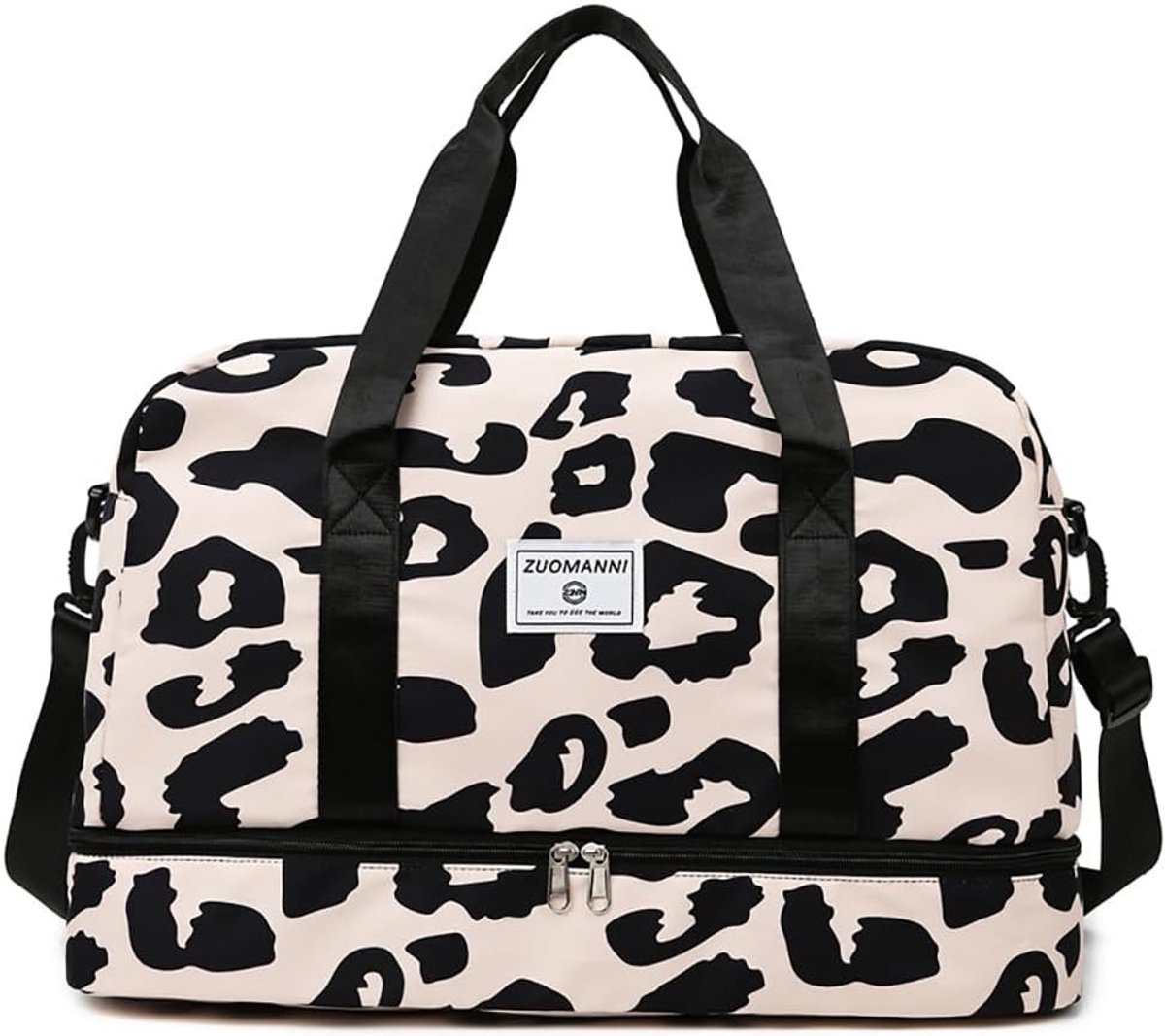 Sporttas - A - 51 x 32 x 26 cm - Waterdichte Gymtas met Schoenenvak - Voor Mannen en Vrouwen