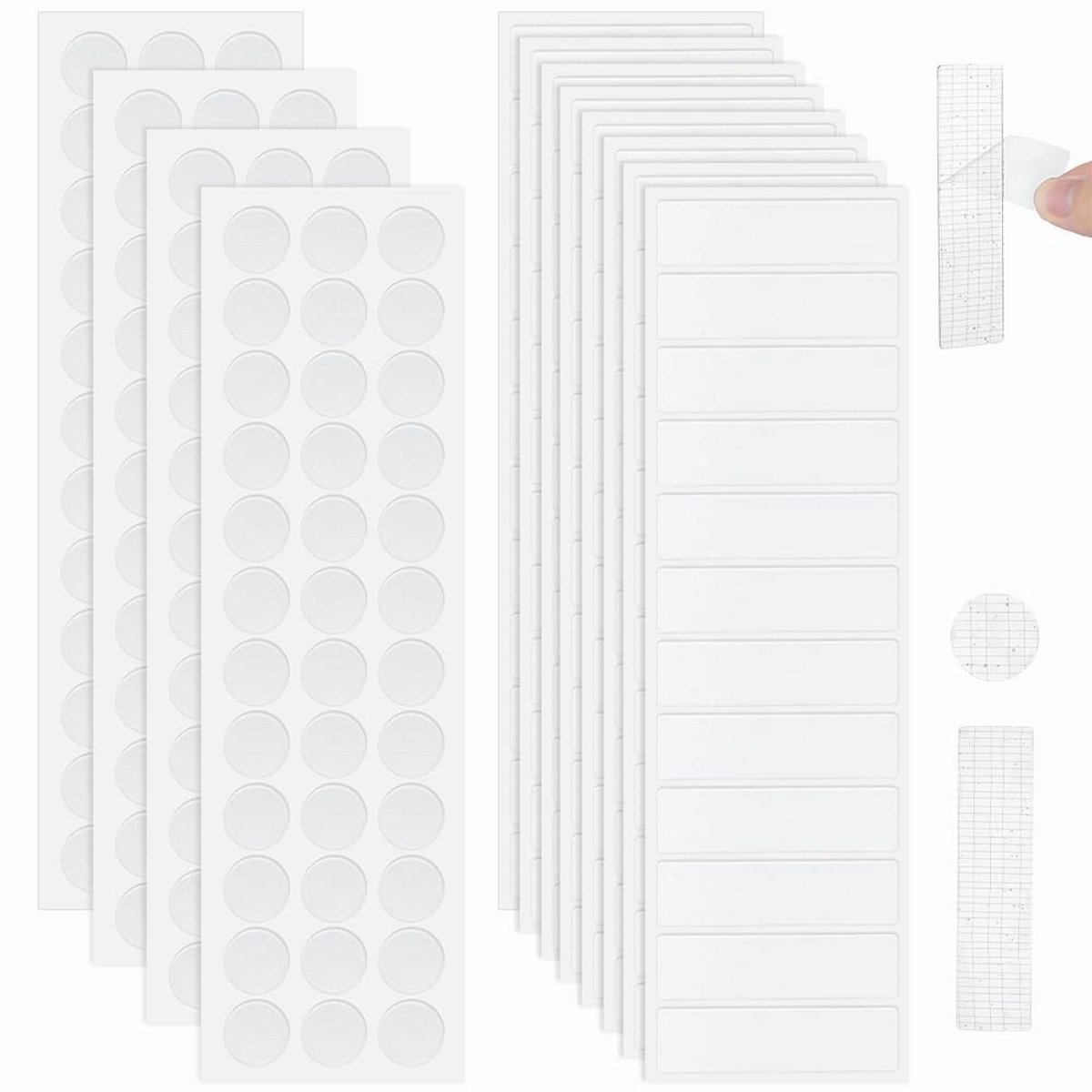 260 stuks dubbelzijdig plakband van stof en acryl voor snelle reparaties, zomen van jurken, gordijnen en handwerk