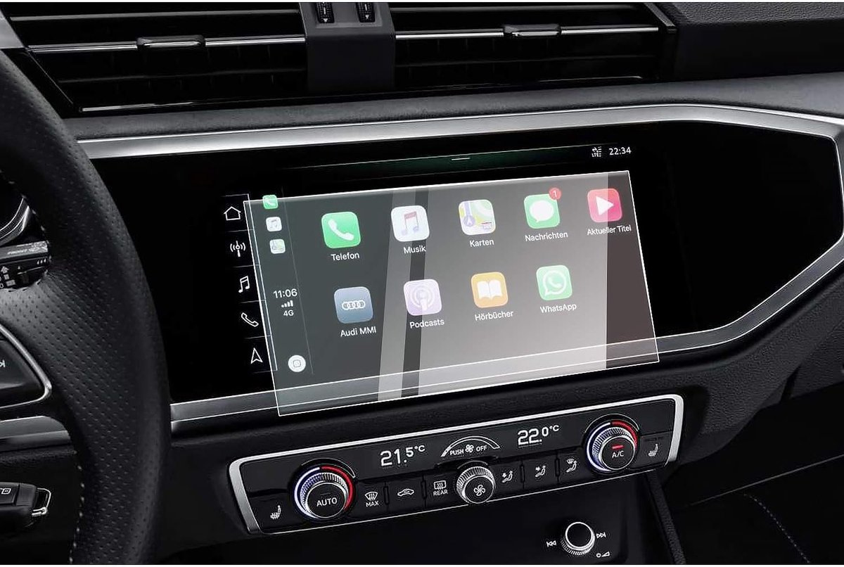 Navigatieglas Beschermfolie voor Auto - 9H Krasbestendig, Antivingerafdruk en Transparant Schermbescherming voor GPS en Navigatiesystemen