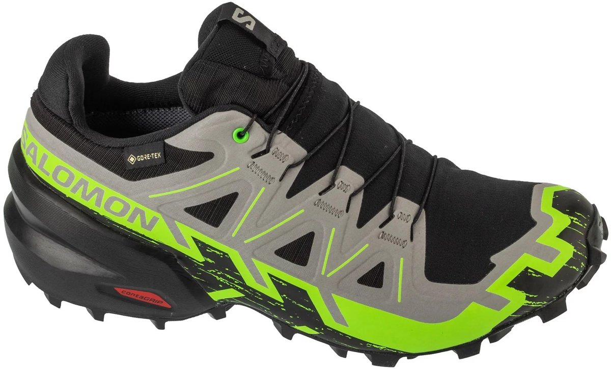 SALOMON - Shoes SPEEDCROSS 6 GTX - 10.5 - Black/Allo/Grgeck