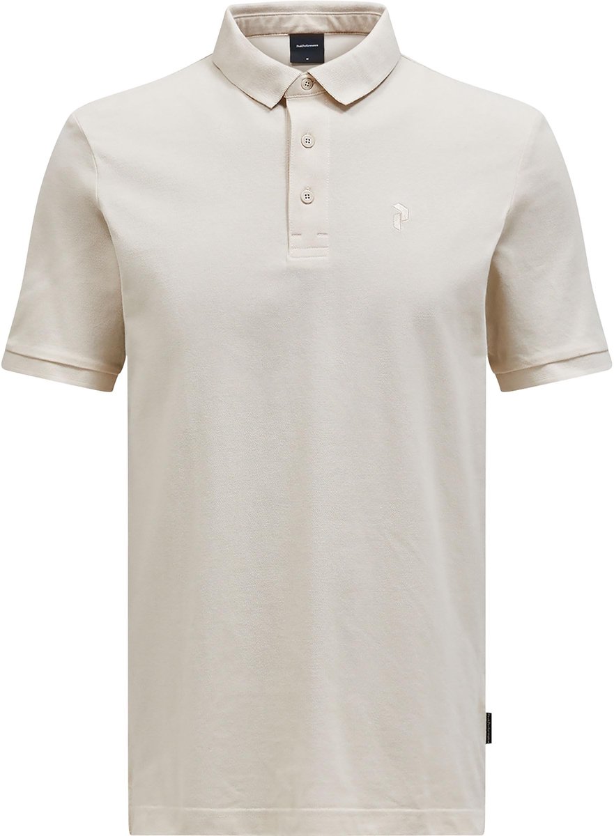 PEAK PERFORMANCE - M Classic Cotton Polo - s - Sand Fog