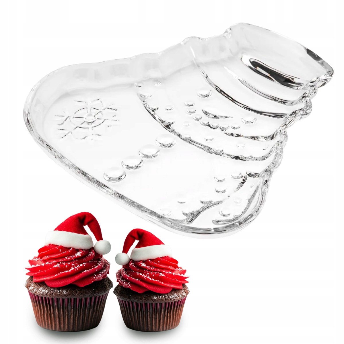 Altom Design Glazen Schaal Sneeuwpop 16,5 cm - Feestelijk en Functioneel