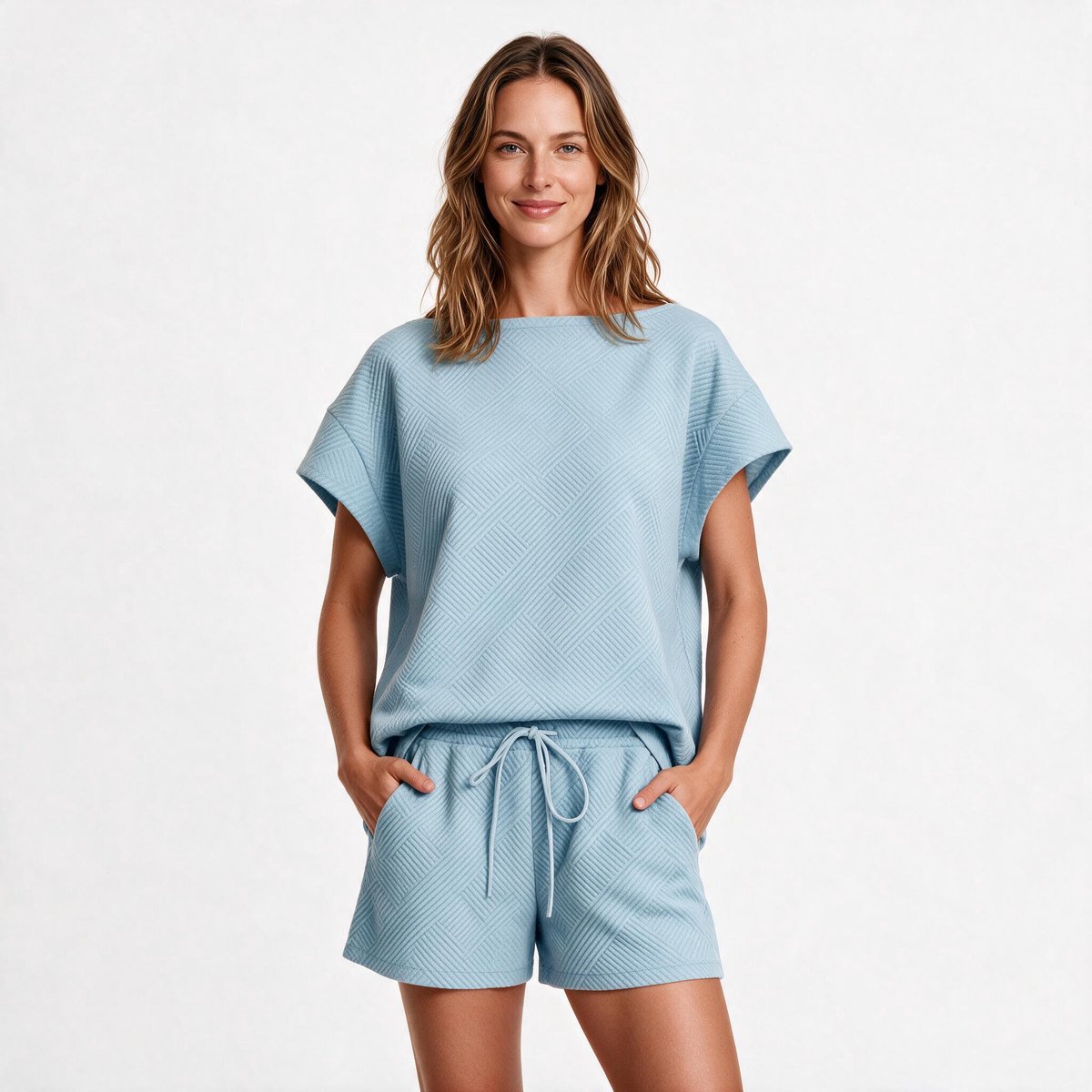 Imily Bela Dames Tweedelige Set met T-shirt en Shorts