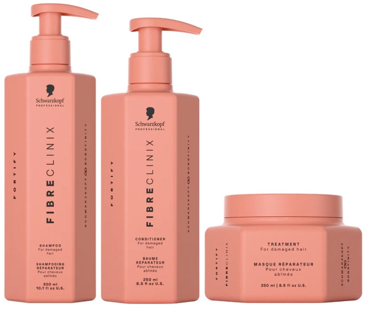 Fibre Clinix - Fortify Treatment Set - 300+250+250ml