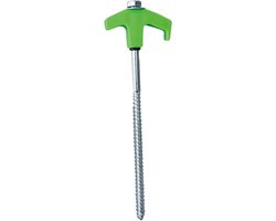 Grondschroefankers - Haringen - Kamperen Buiten - Glow-in-the-dark - 20 cm - Groen