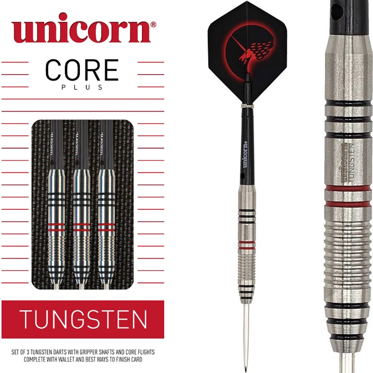 Unicorn Core Plus Tungsten 70% - Dartpijlen