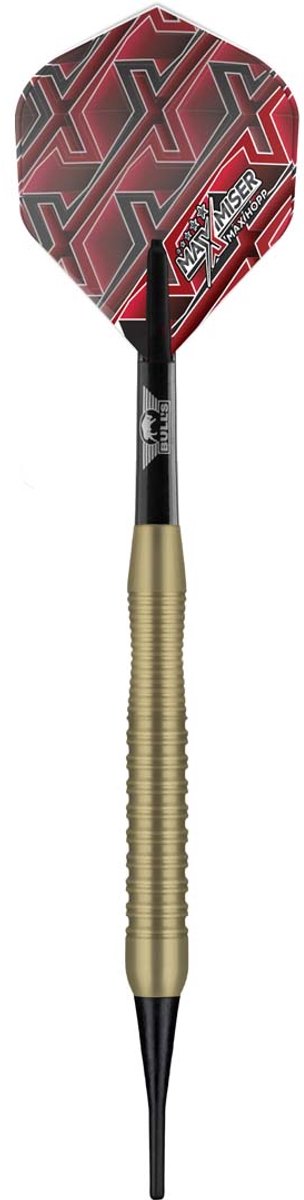 Max Hopp Brass Soft Tip - Dartpijlen - 20 Gram van Bull's — afbeelding 3