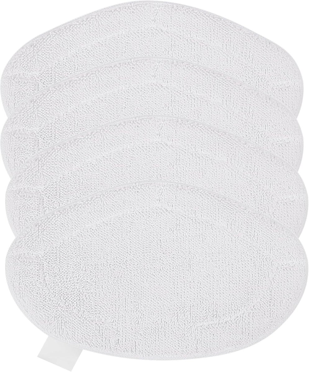 Set van 4 Vervangende Microvezeldoeken voor Polti Vaporetto SV440 SV450 SV400 SV420 - Wasbare Pads voor Stoomreinigers en Huishoudelijk Gebruik