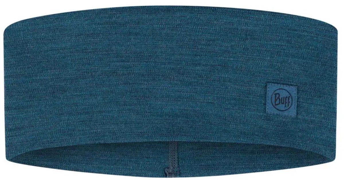 Buff ® Merino Wide Hoofdband Blauw