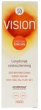 Verpakking van Vision Every Day Suncare met SPF 50, langdurige zonbescherming, zeer waterbestendig, zonder parfum.