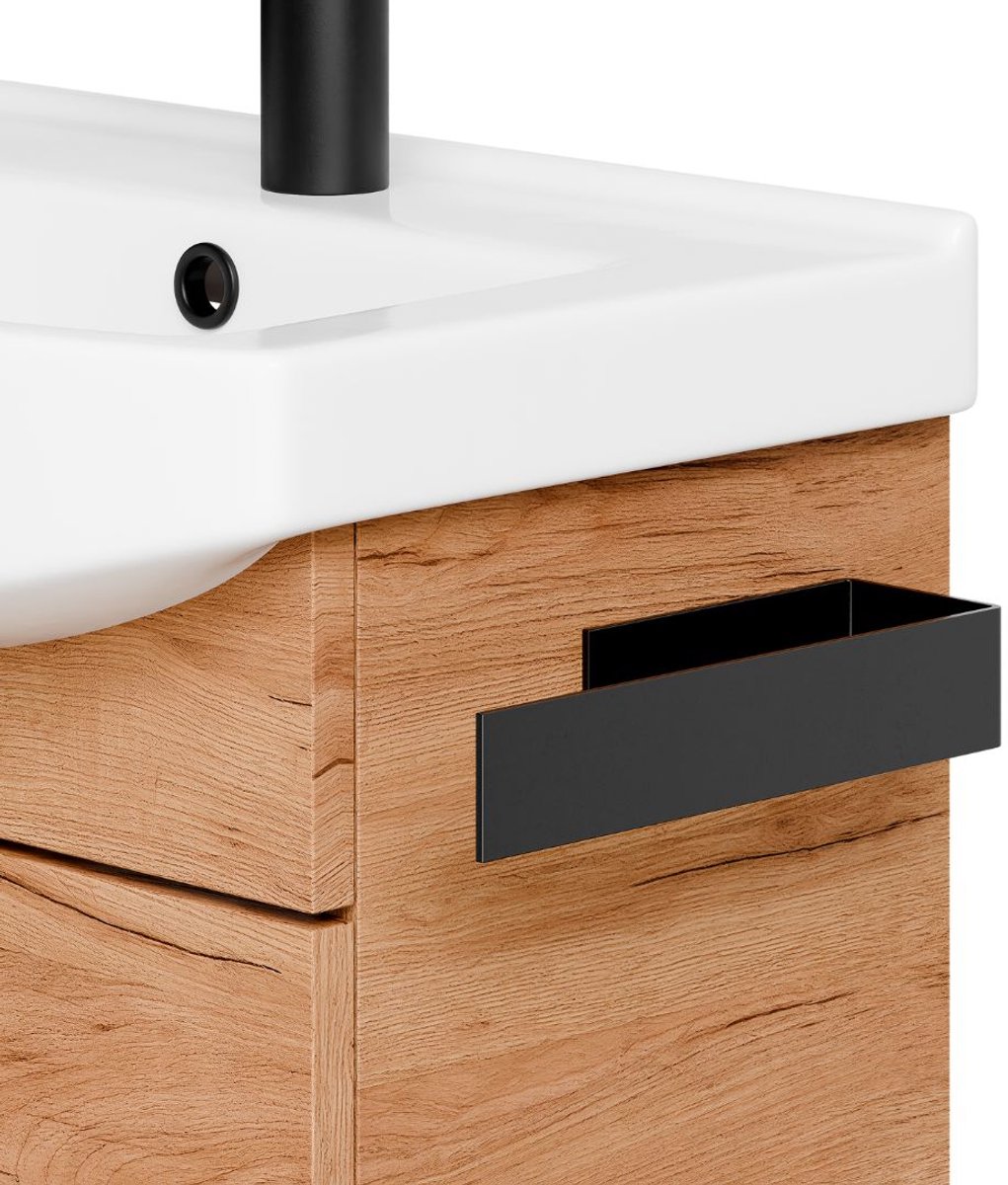 Planetmöbel Handdoekhouder 21 cm Mat Zwart Zelfklevend