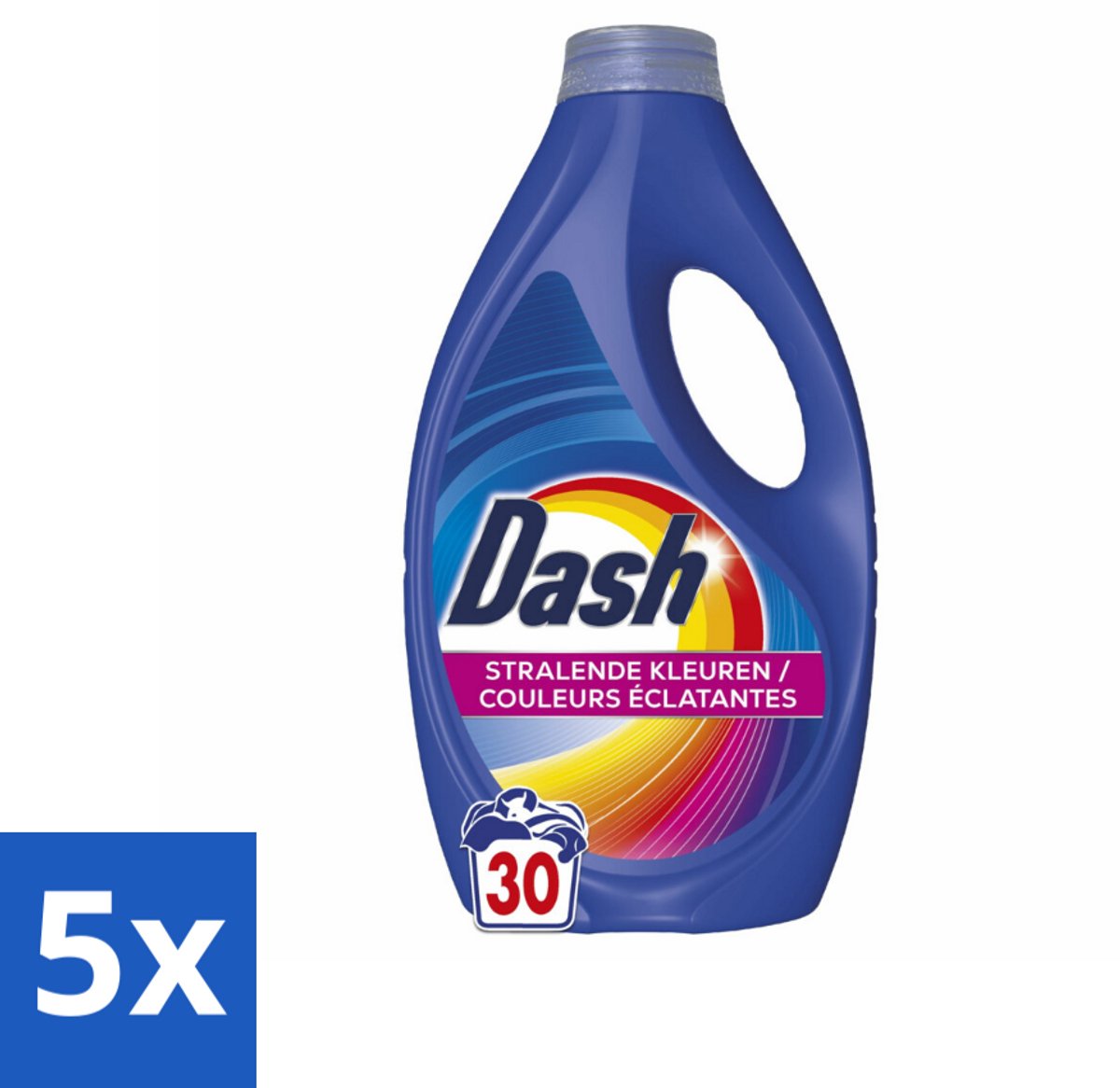 5 x Dash – Wasmiddel – Color – 1350 ml - Kleurbehoud - Vlekverwijdering - Frisse Kleuren - Stralende Kleuren - Wasmiddel Voor Gekleurde Was