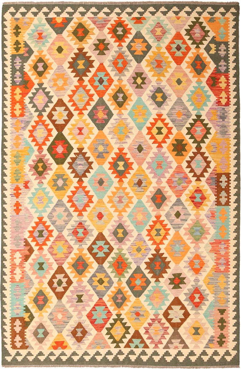 Authentiek Traditioneel Tribaal Handgemaakt Wol Kilim Tapijt