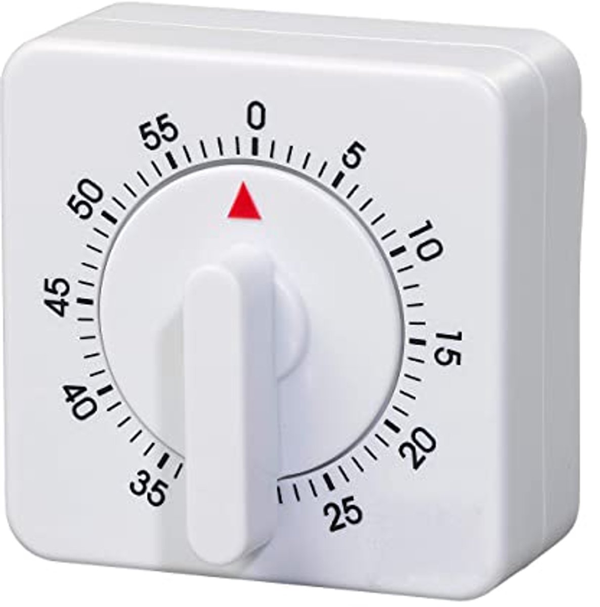 Mechanische keukentimer - opwindbaar zonder batterijen - 60 minuten aftellen met alarm - voor koken, bakken en huiswerk