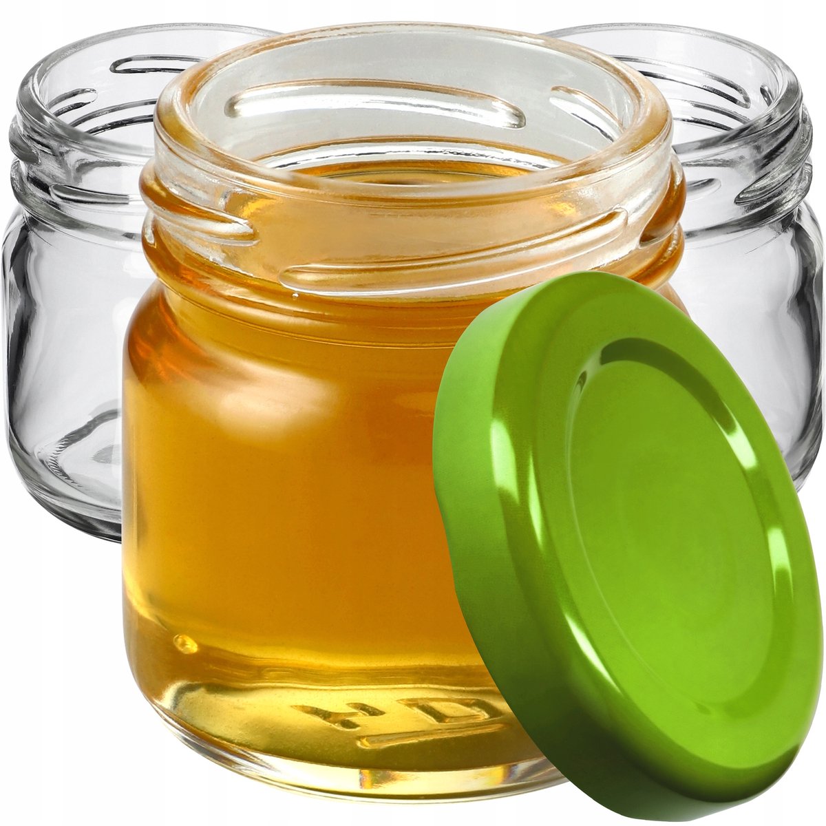 20x Glazen Potjes 40ml met Deksel - Ideaal voor Kruiden, Honing, Jam