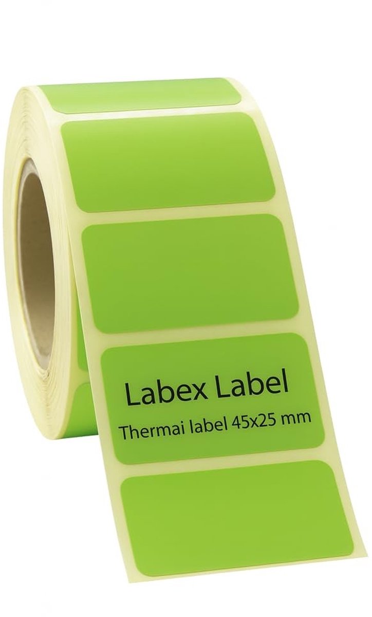 Elzusha - Groene Thermal Labels 45x25mm - 1000 Labels