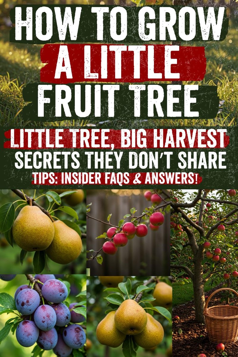 How to Grow a Little Fruit Tree: Grow Juicy Fruit in Tiny Spaces: The Complete Guide to Dwarf Trees, Backyard - ShopVlot