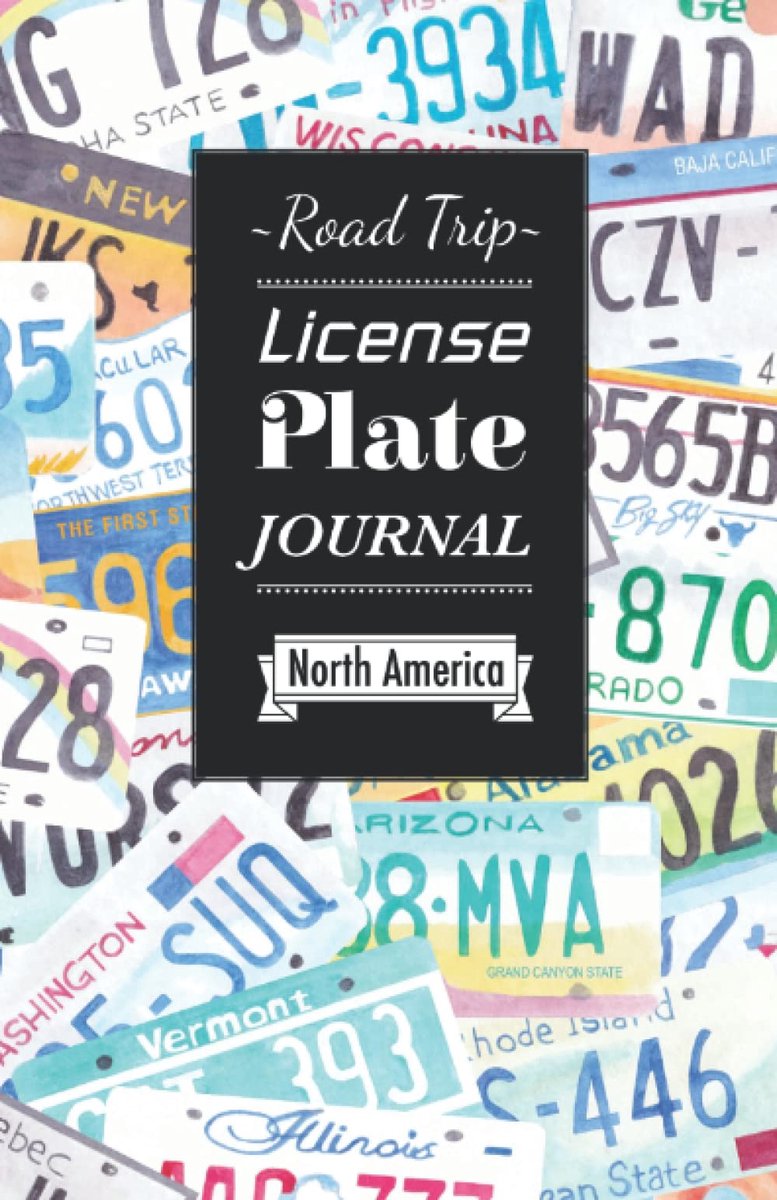 License Plate Journal for Road trips - ShopVlot