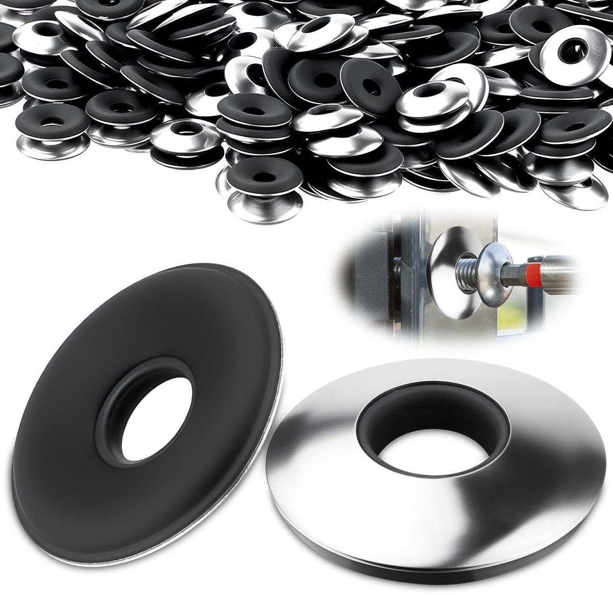 Elzusha - Set van 60 EPDM Sealing Rings M10 x 25 mm