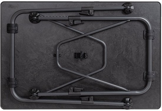 Bellano tafel sevelit dark grey 100 - Extra stevig Sevelit tafelblad met kunststof omranding - Zeer stabiel lichtgewicht stalen frame - Voorzien van stabilisatievoeten — afbeelding 2