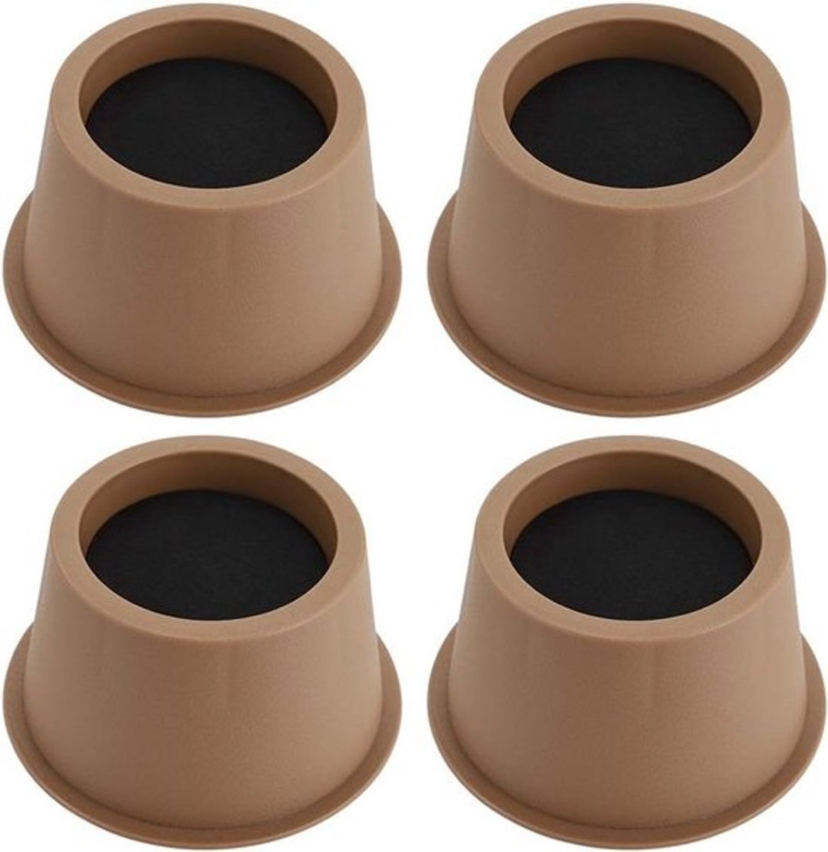 Set van 4 Ronde Bedverhogers - Meubelverhogers voor Stoelen, Tafel en Banken