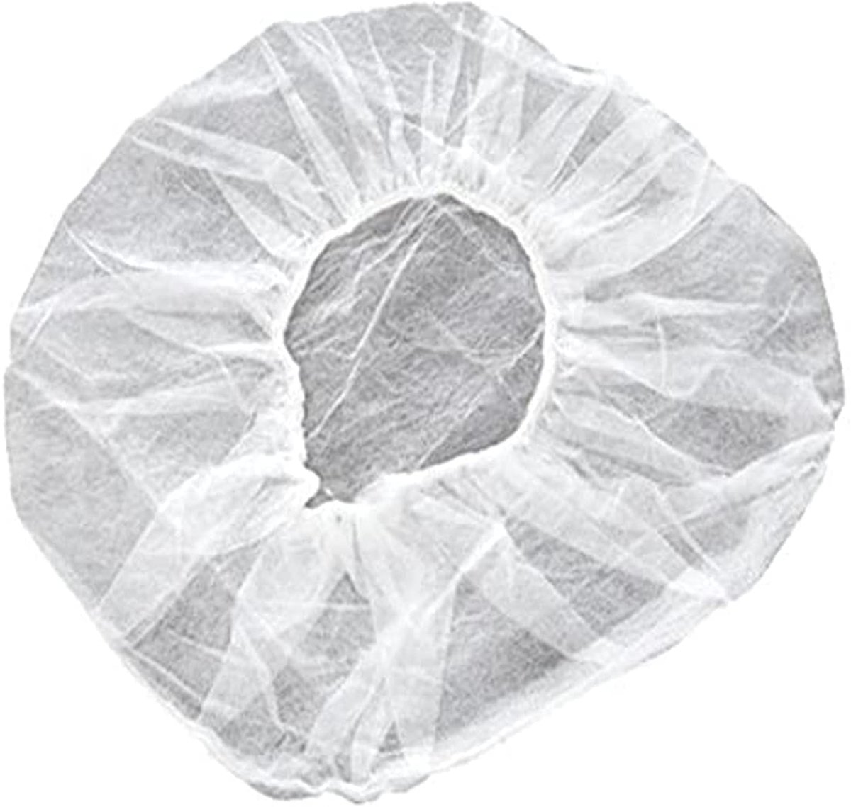 Sumedtec - Verpakking met 100 witte wegwerp-vliesmutsen, elastisch, stofdicht, voor artsen, laboratoria - ShopVlot