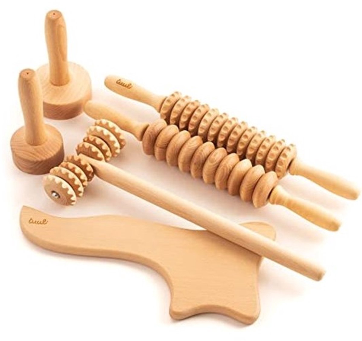 Houten Massager voor Maderotherapie - Cup Massage Roller voor Cellulite en Lymfatische Drainage