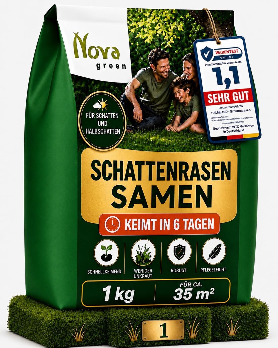 Solidchoice - Snelle Graszaad voor Schaduwrijke Gebieden, 1 kg