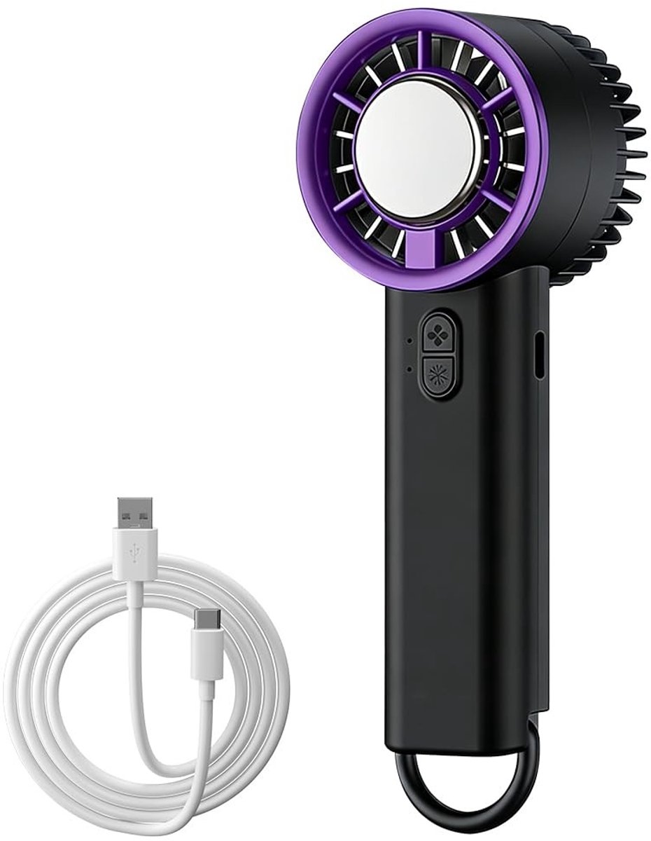Solidchoice - Draagbare Oplaadbare Handventilator met 3 Modi