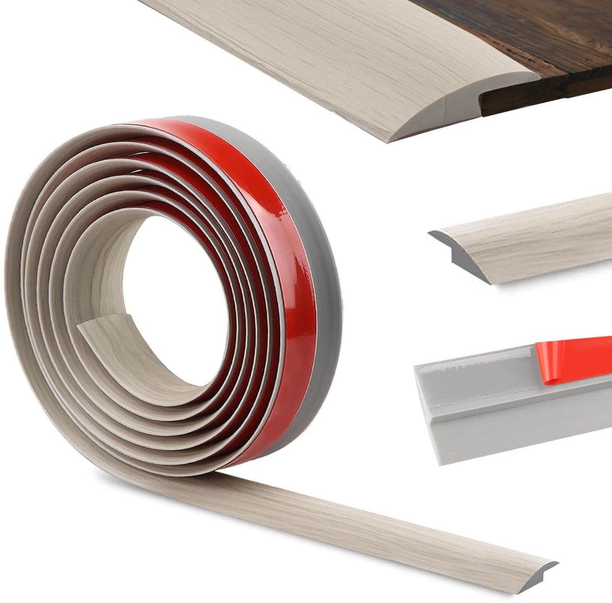 Solidchoice - 400 cm Zelfklevende PVC Randstrip voor Vloeren