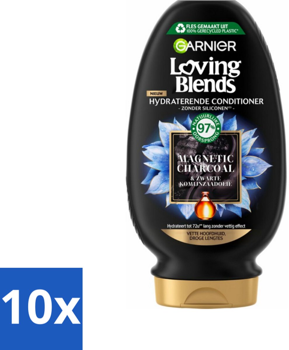 Garnier Loving Blends Magnetic Charcoal Conditioner 250 ml - Bulkverpakking - 10 stuks