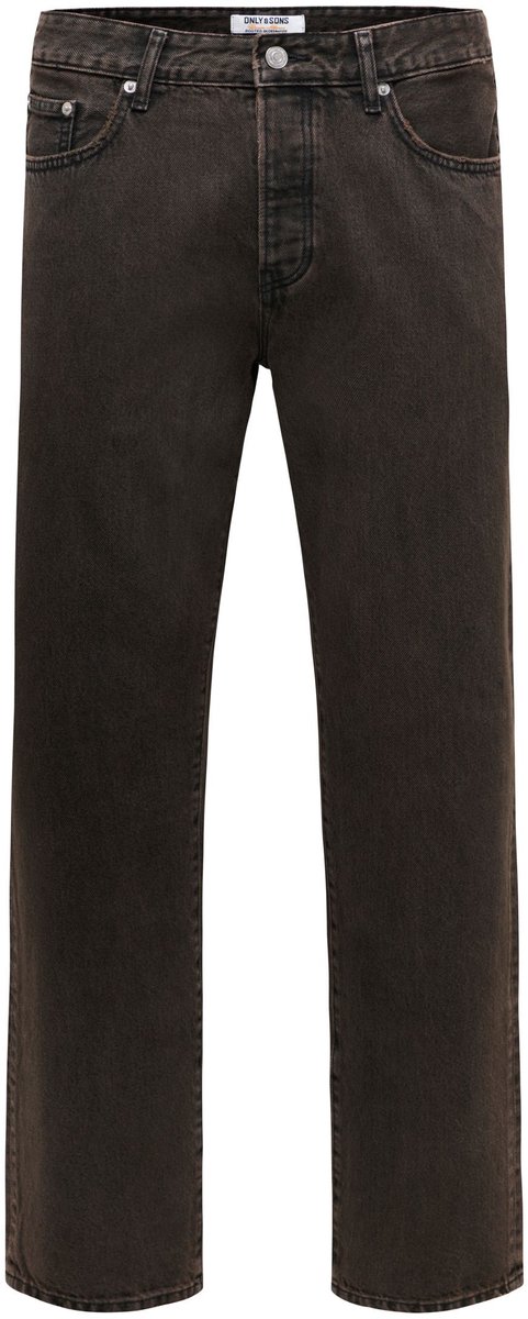 ONLY&SONS - ONSEDGE STRAIGHT BROWN 7462 TAI DNM - Heren - Jeans