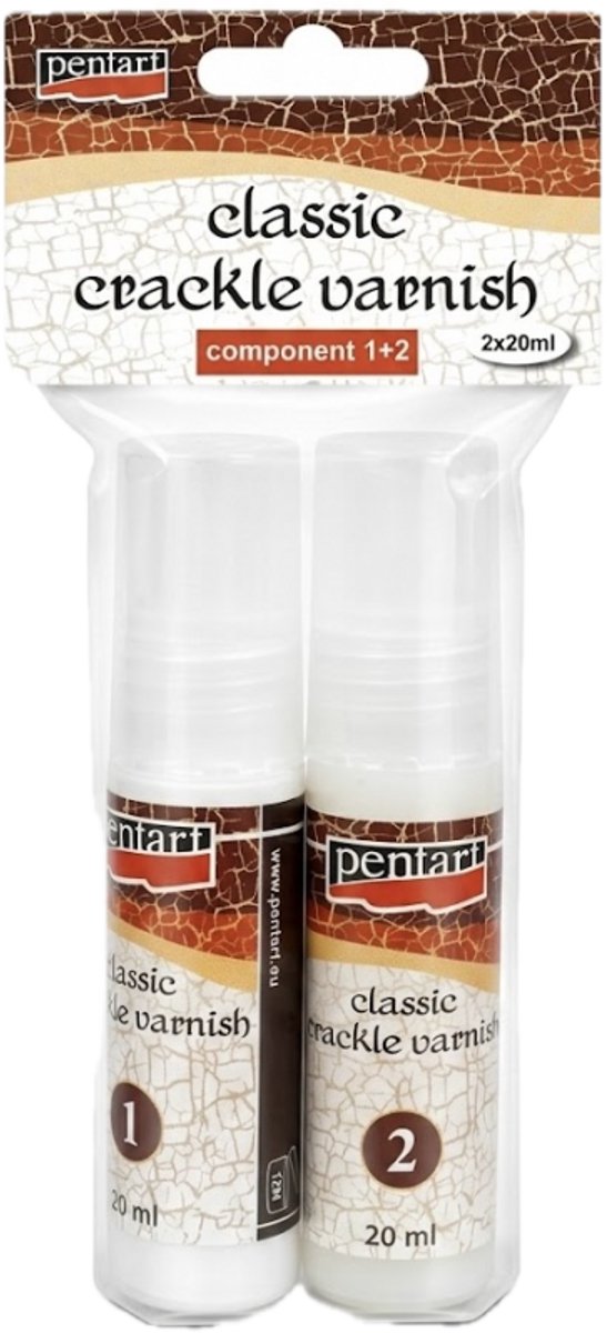 Pentart Classic 2-Step Crackle Varnish 2 x 20 ml.