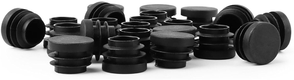 Solidchoice- Buisstoppen 10 x - Ronde Lamellenpluggen - Afdekkap voor Buizen Ø 42 mm - Robuust Kunststof - Geschikt voor Binnen/Buiten - Eenvoudige Montage - Buisdoppen