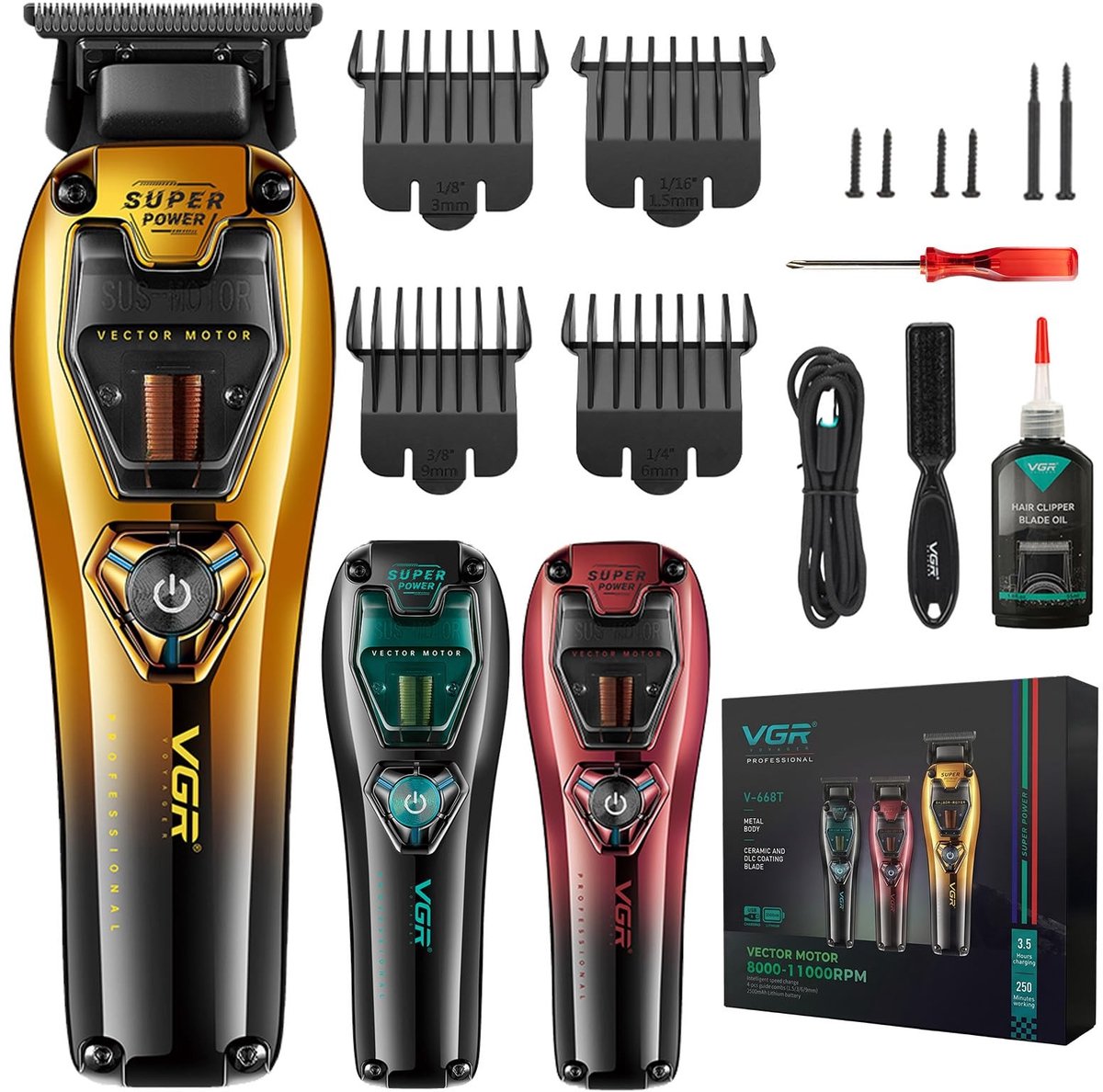 Solidchoice - Professionele Haartrimmer voor Mannen met Draadloze Functionaliteit