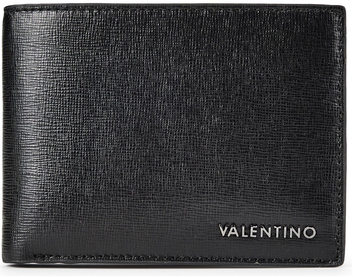 VALENTINO Leren portemonnee Karo Wallet Nero zwart