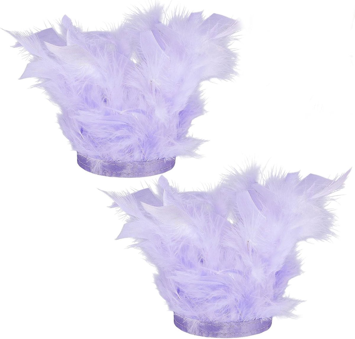 Feather Wrist Cuffs Armbanden met Haak en Oog Sluiting voor Vrouwen - Perfect voor Carnaval, Dans en Feestelijke Kostuums
