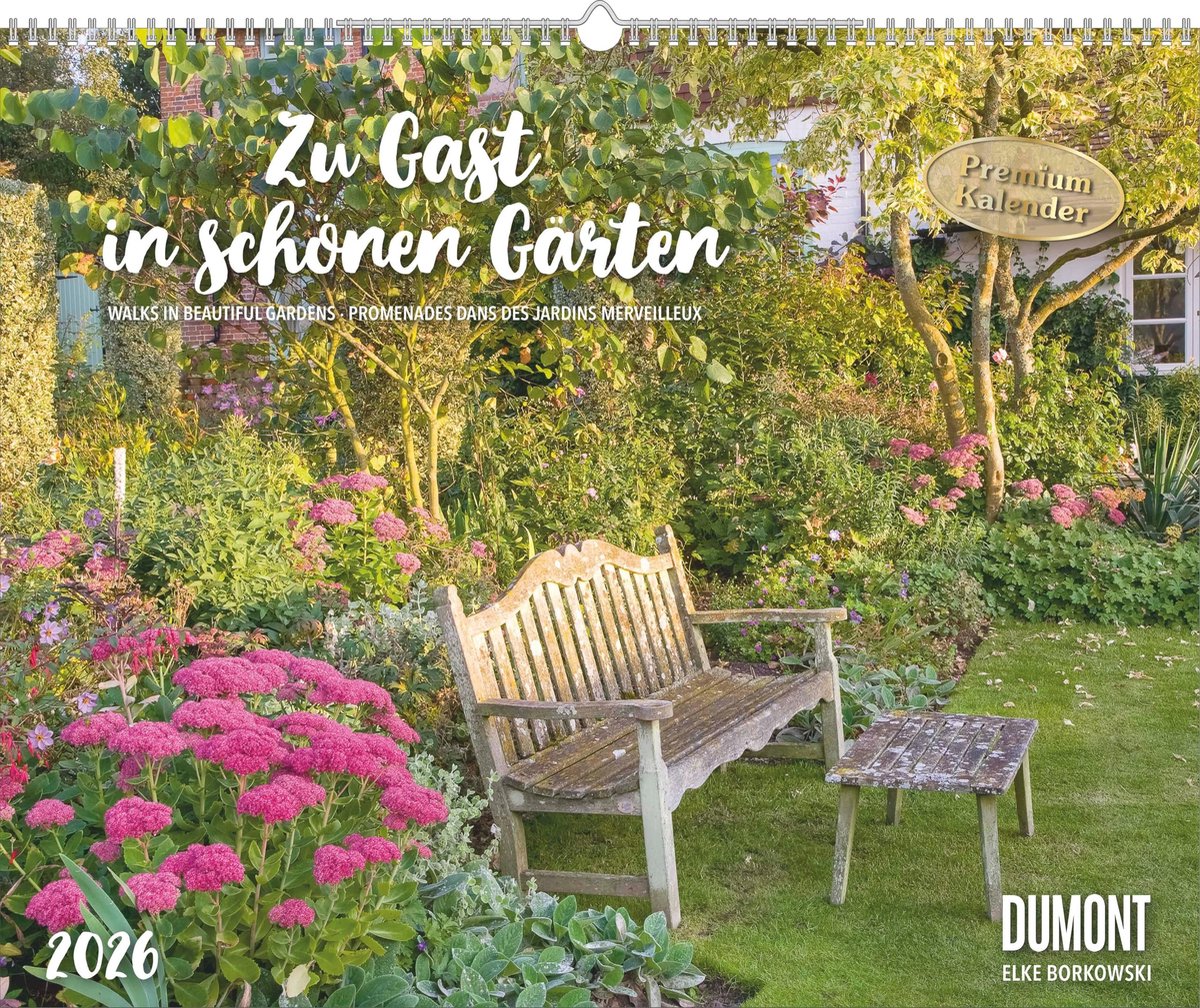 Elzusha - Tuinkalender 2026 - Fotografisch overzicht van mooie tuinen - 52 x 43 cm