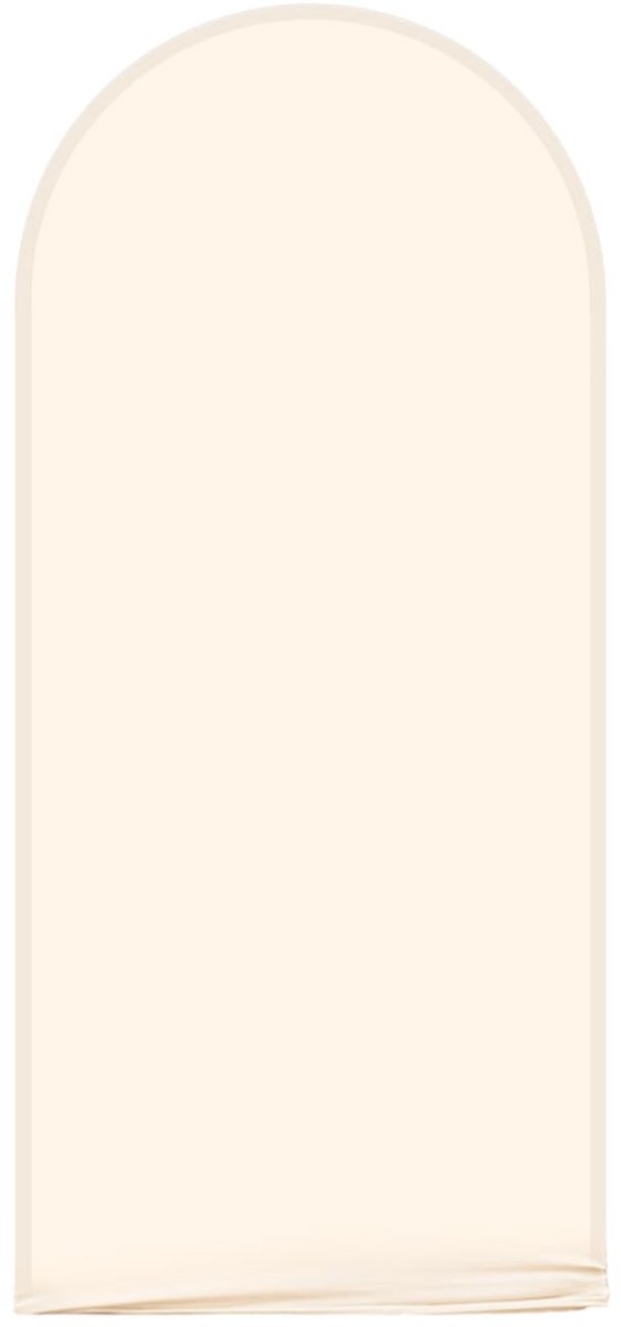Elzusha - Beige Achtergrond voor Bruiloft en Feestdecoratie 0,6 x 1,5 m
