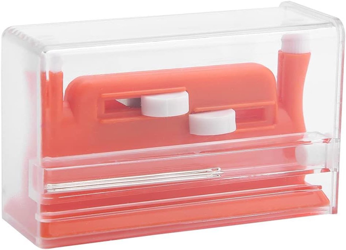 Naaldinrijger - Insteekgereedschap - Naaimachine Hulp - Dubbel Gat Ontwerp - 3 Cm - Rood