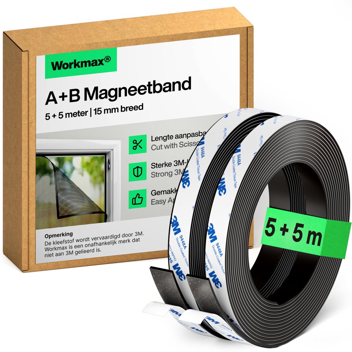 Elzusha - Zelfklevende Magnetische Tape voor Horren